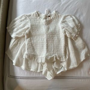Free People White Gauze Set S
